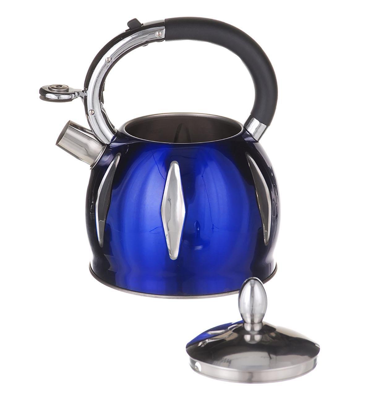 Чайник A-Plus со свистком 3 л Синий (1387) Чайник A-Plus со свистком 3 л Синий (1387)