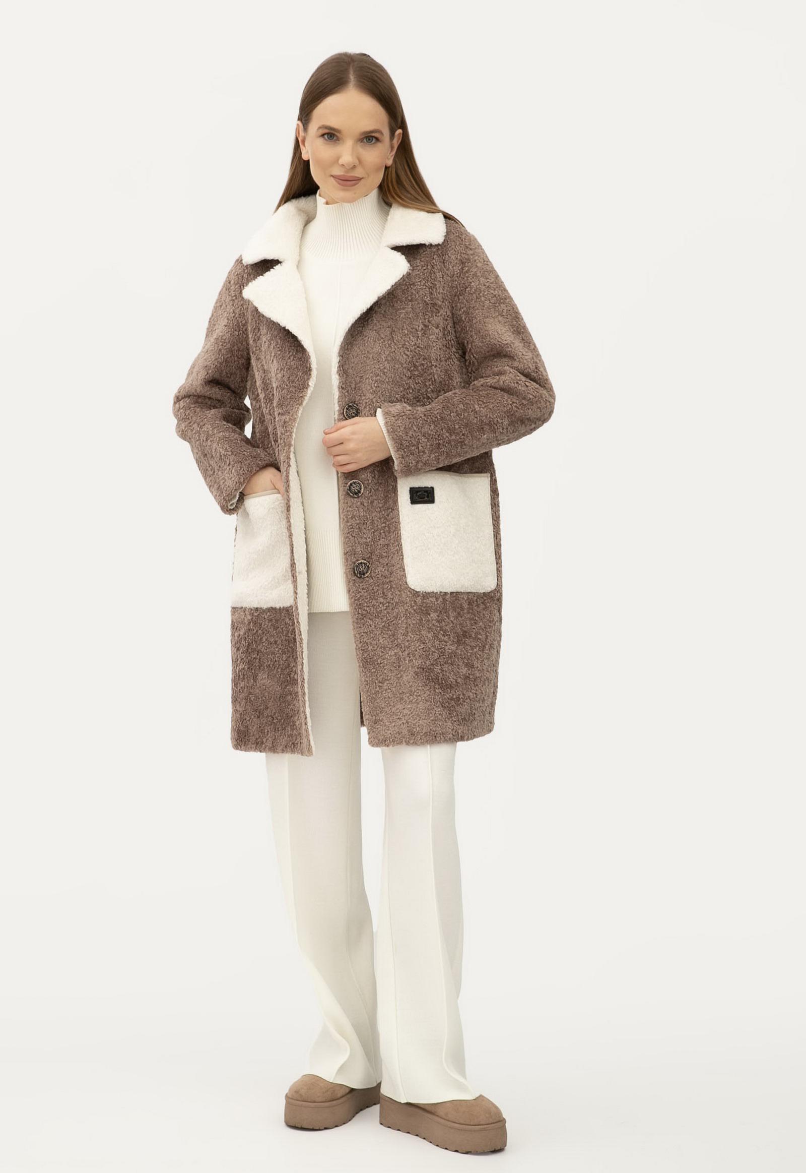 Пальто Lesia 24107303 р. 46 Капучино (148240000) - фото 5