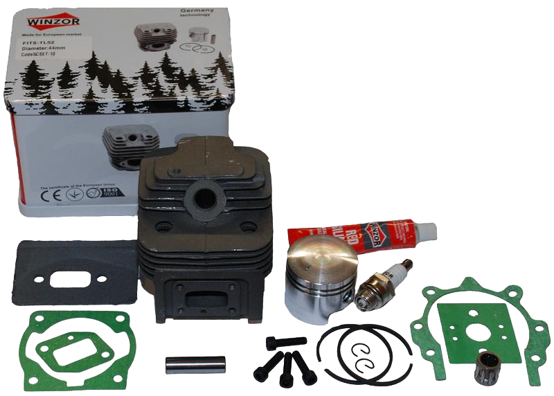Поршневая бензокосы Winzor 1E44F 44-5 в сборе d 44 мм Черный (por207)