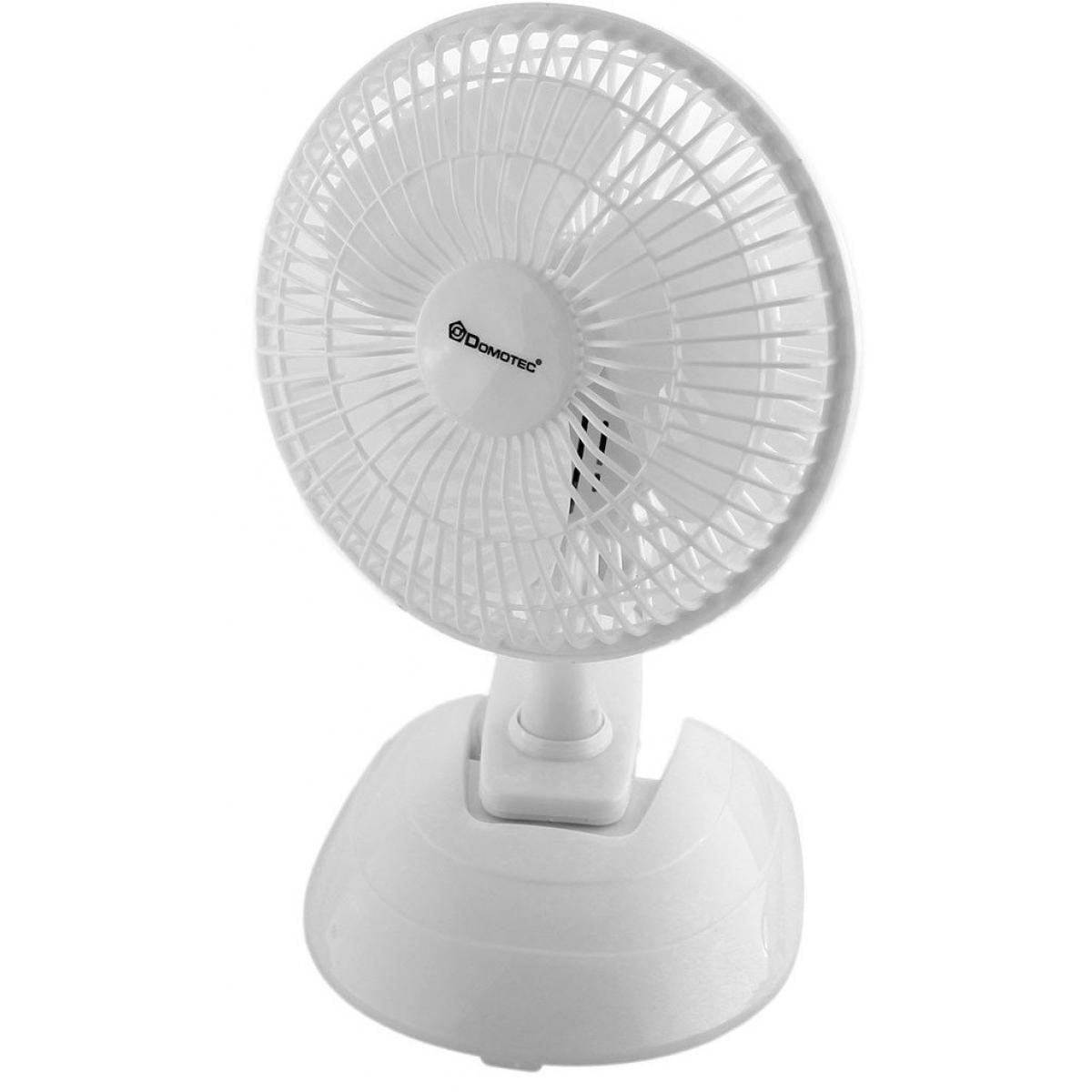 Вентилятор настольный Domotec MS-1623 с прищепкой 2 режима 15 W White (3_03629)