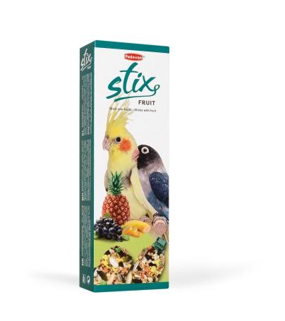 Лакомство Padovan Stix Fruit Parrocchetti для взрослых попугаев среднего размера 80 г (PP00347)