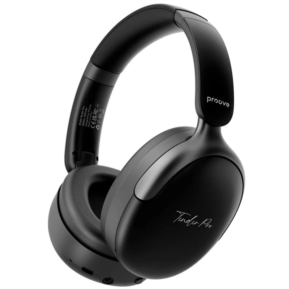 Навушники бездротові Proove Tender Pro з ANC APP з Bluetooth 6.0 Black (HPTP0001AP01) Навушники бездротові Proove Tender Pro з ANC APP з Bluetooth 6.0 Black (HPTP0001AP01)