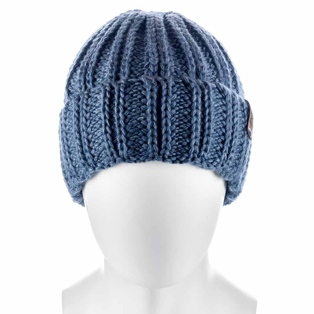 Шапка Zolly ZH114 з відворотом на флісовій підкладці об'ємного в'язання L р. 57-58 Денім - фото 2 Шапка Zolly ZH114 з відворотом на флісовій підкладці об'ємного в'язання L р. 57-58 Денім - фото 2