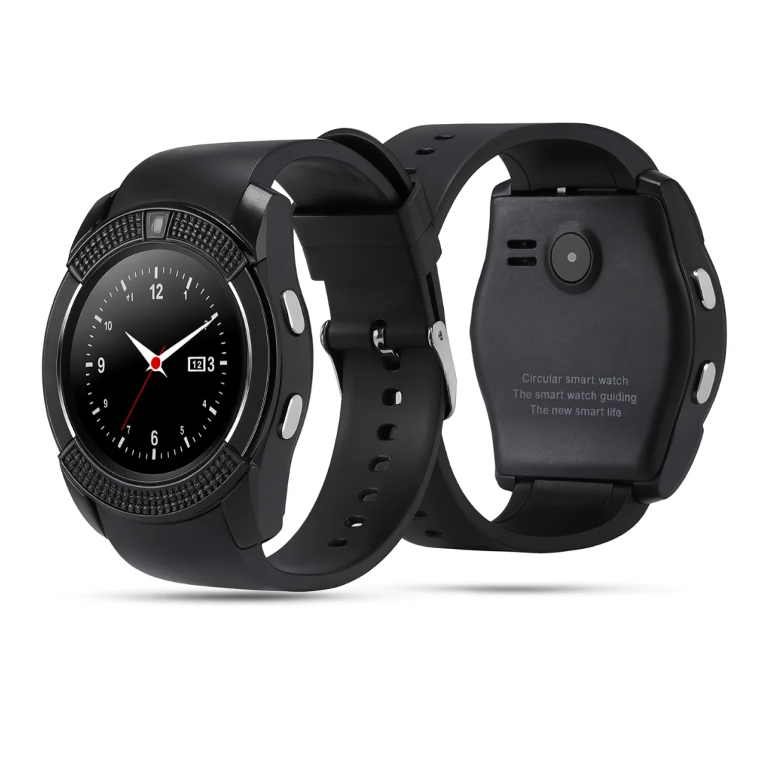 Смарт-годинник з дисплеєм та камерою Smart Watch Чорний (29433623) - фото 4