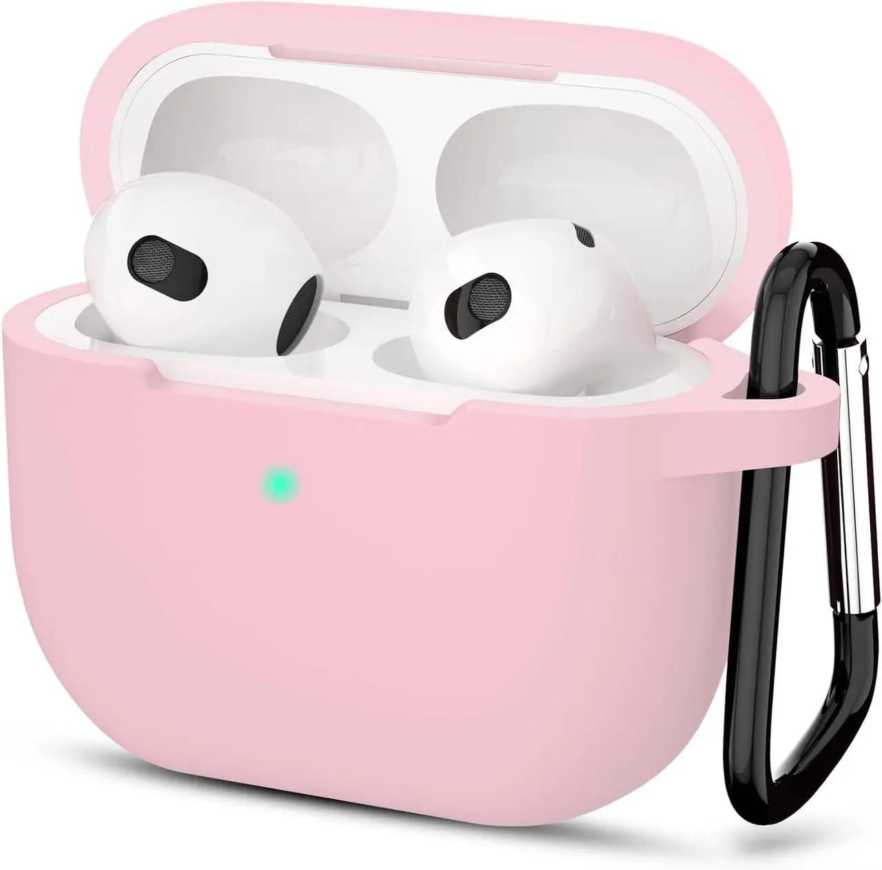 Чехол для наушников Apple AirPods 3 силиконовый Розовый (VANAX55006)