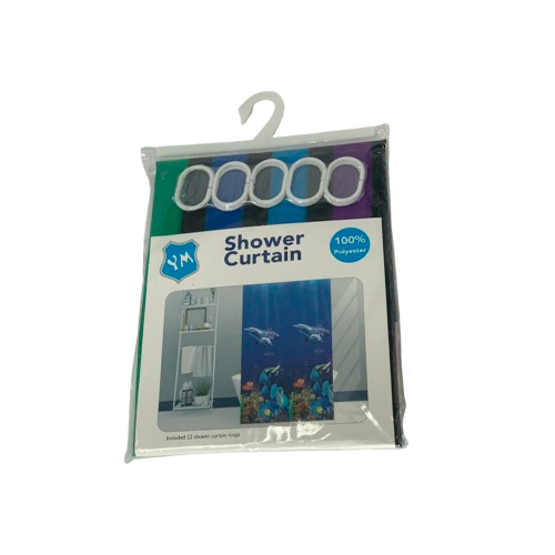 Шторка для ванны на кольцах YM водостойкая Принт в полоску 170x180 см (R92071) Шторка для ванны на кольцах YM водостойкая Принт в полоску 170x180 см (R92071)