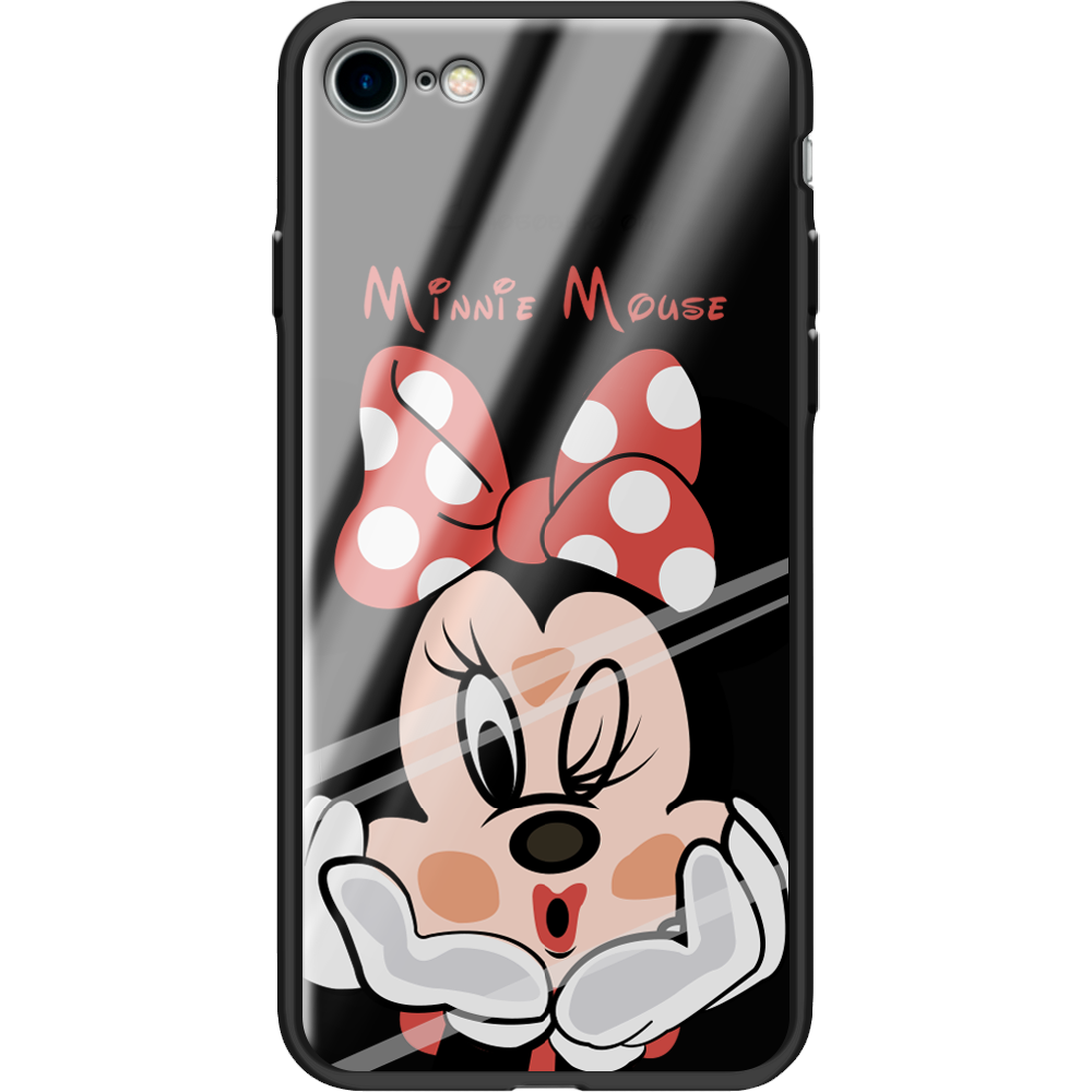 Чохол BoxFace Apple iPhone 7/8 SE 2020 Lady M Чорний силікон зі склом (26205-cc59-37543)