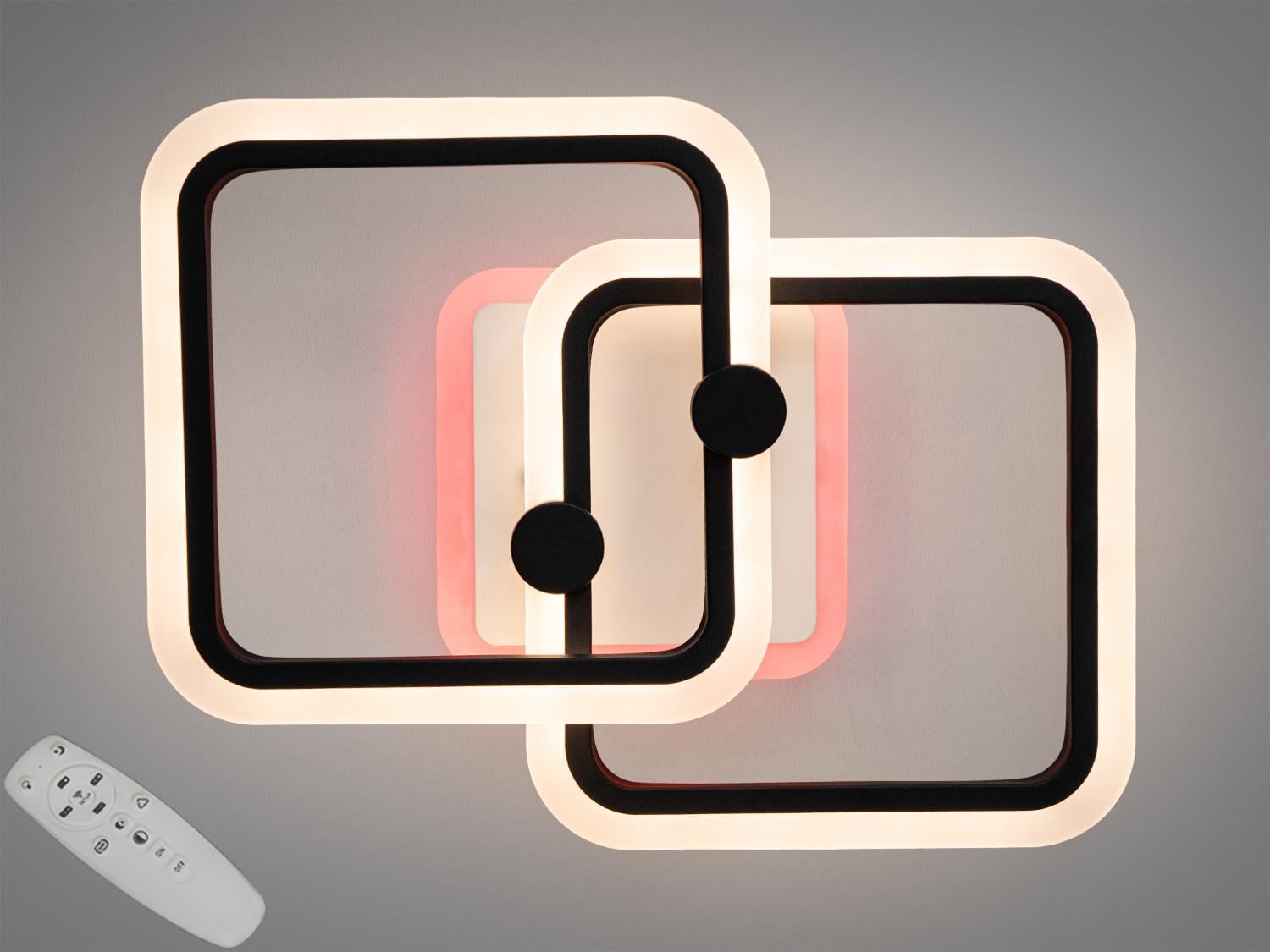 Люстра потолочная с диммером Diasha A8208/2BK 3col dim 50W