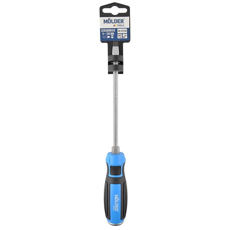 Отвертка Molder шлицевая/ударная с шестигранной опорой SL6x150 мм (MT33005)