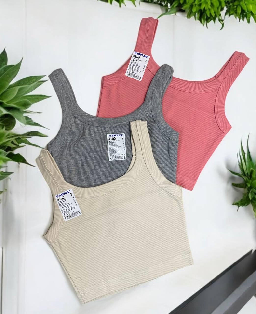 Набор кроп-топов для девочки-подростка в рубчике BAYKAR р. 8 170-176 см 15-16 лет 3 шт. (4100-99) Набор кроп-топов для девочки-подростка в рубчике BAYKAR р. 8 170-176 см 15-16 лет 3 шт. (4100-99)