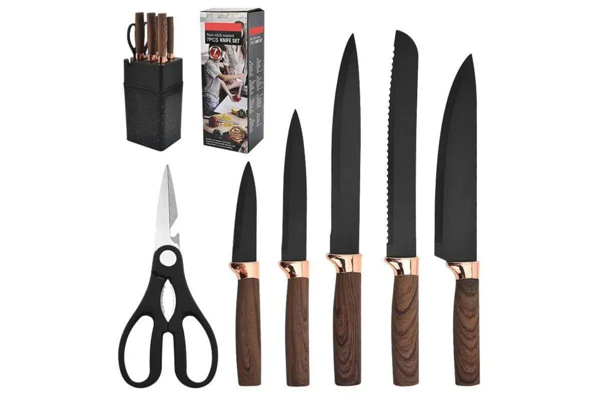 Набор кухонных ножей на подставке Knife Set 7 предметов (opt-103524)