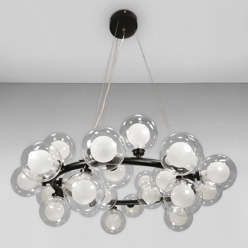 Люстра подвесная Light House LS-18066-25 Черный/Прозрачный