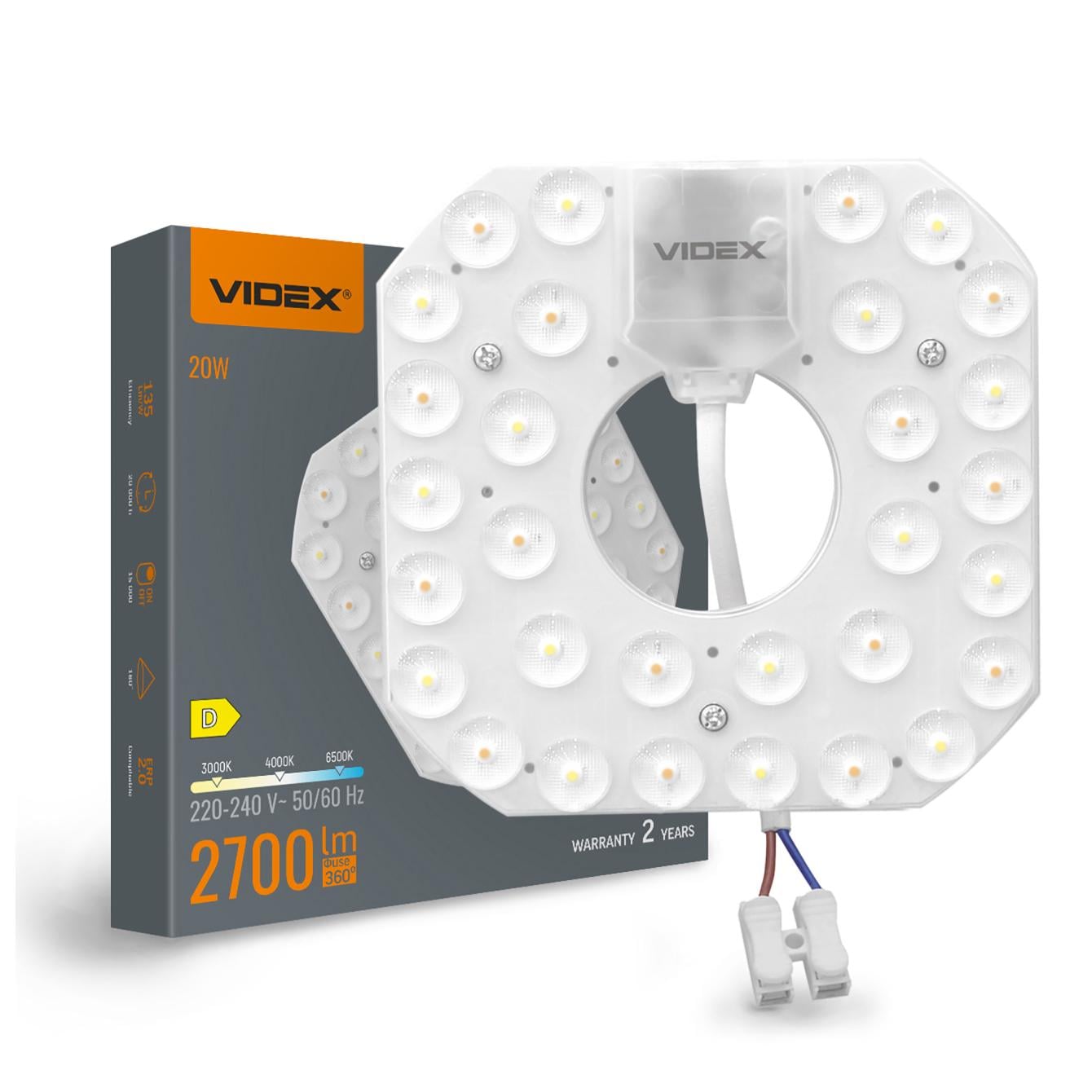 Модуль для світильників LED Videx VL-MLC-20C 20W 3000/4000/6500K (28752)