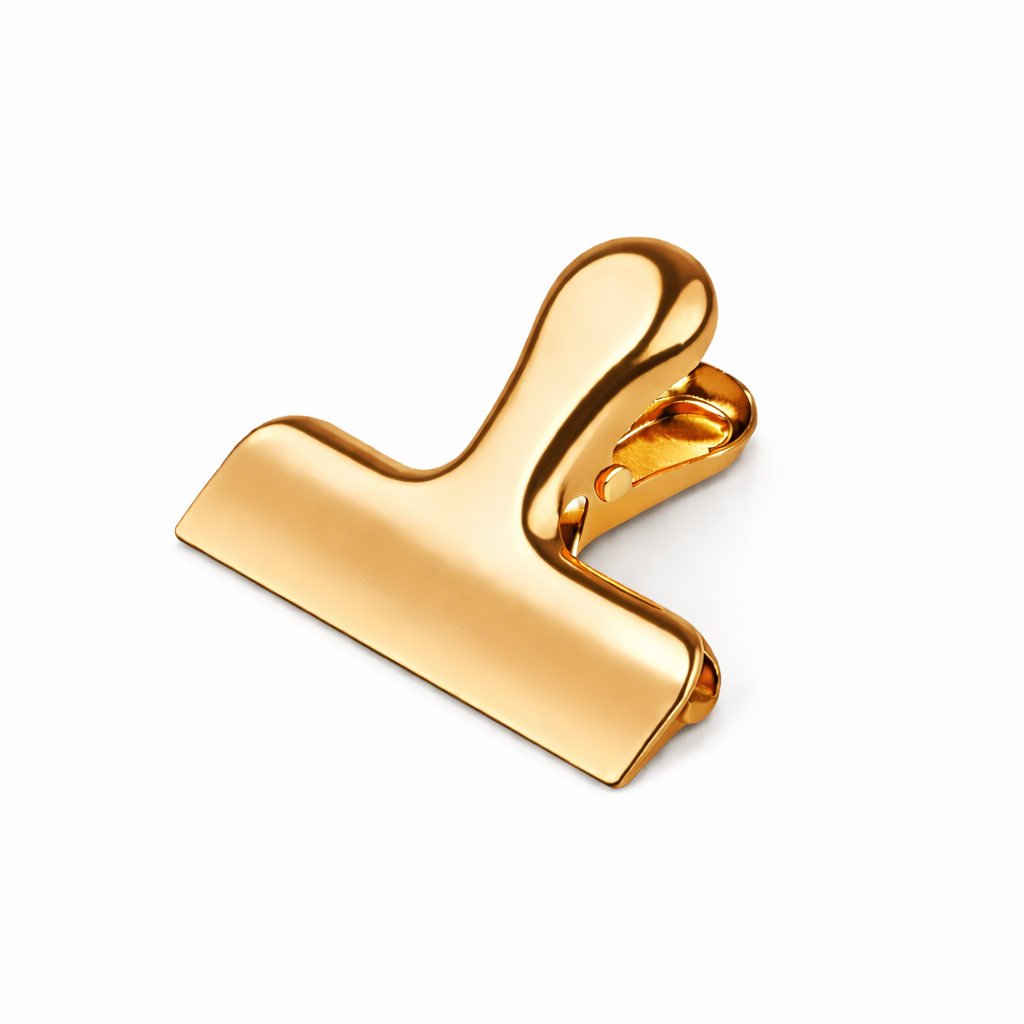 Клипса для пакетов Bar House из нержавеющей стали Золотистая