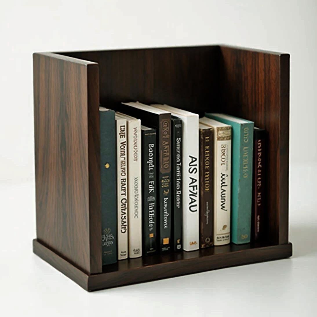 Полка книжная настольная из дерева Рариос Капучино (КПА-018809)