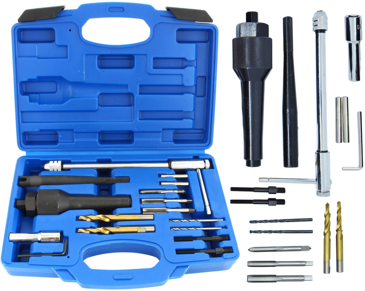 Набор для извлечения свечей накаливания и реставрации резьбы Falon Tech (FT5147)