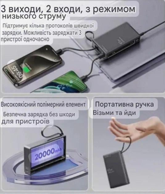 Повербанк Awei P97K 20000 mAh 65W - фото 7 Повербанк Awei P97K 20000 mAh 65W - фото 7