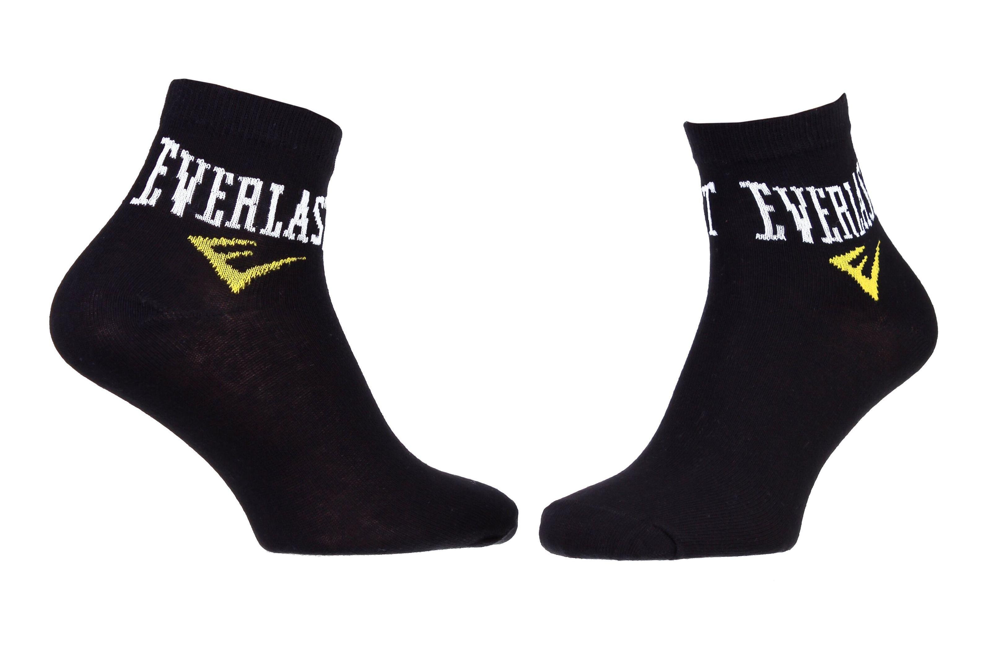 Носки Everlast Quarter Socks 3-pack р. 35-40 Black (179015)