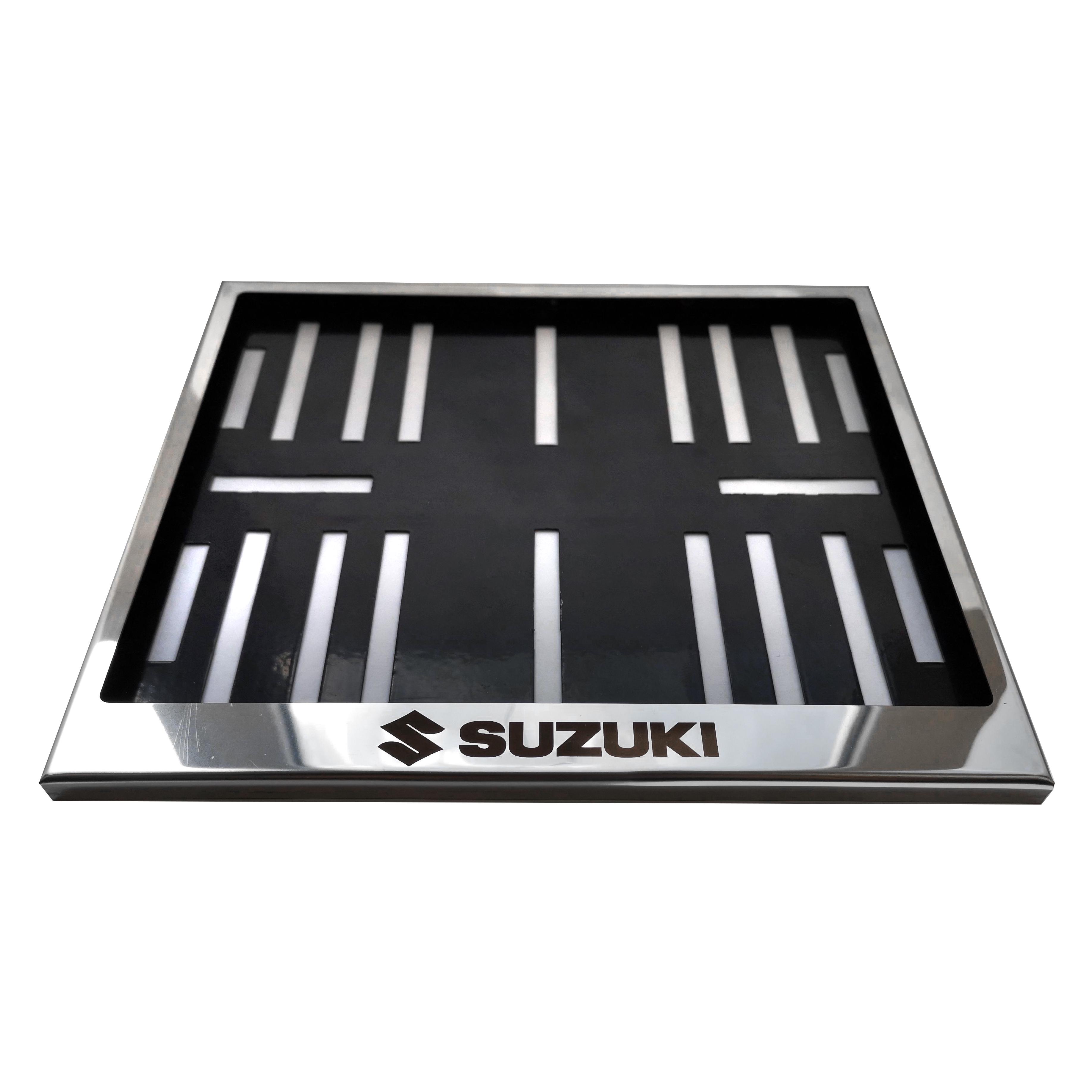 Рамка для мотоциклетного номера "Suzuki" V1 174х220 мм Хром (VH-S1722SUV1SGL)