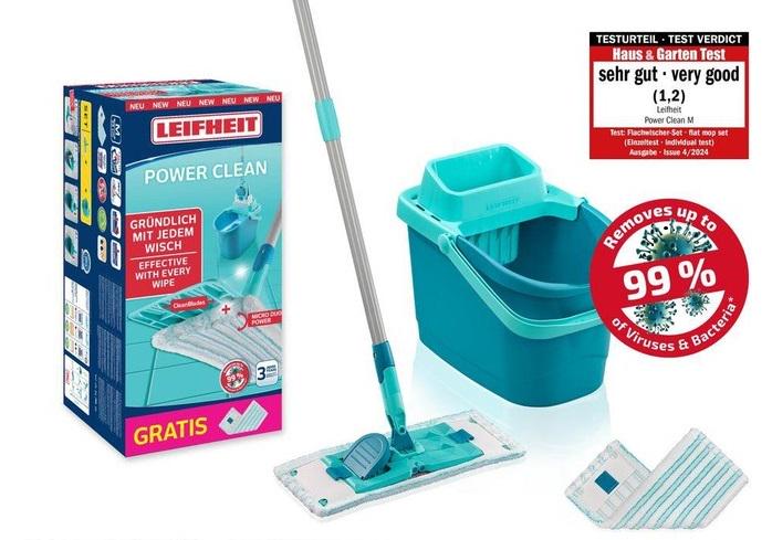 Набор для уборки швабра ведро с отжимом микрофибровая - фото 3