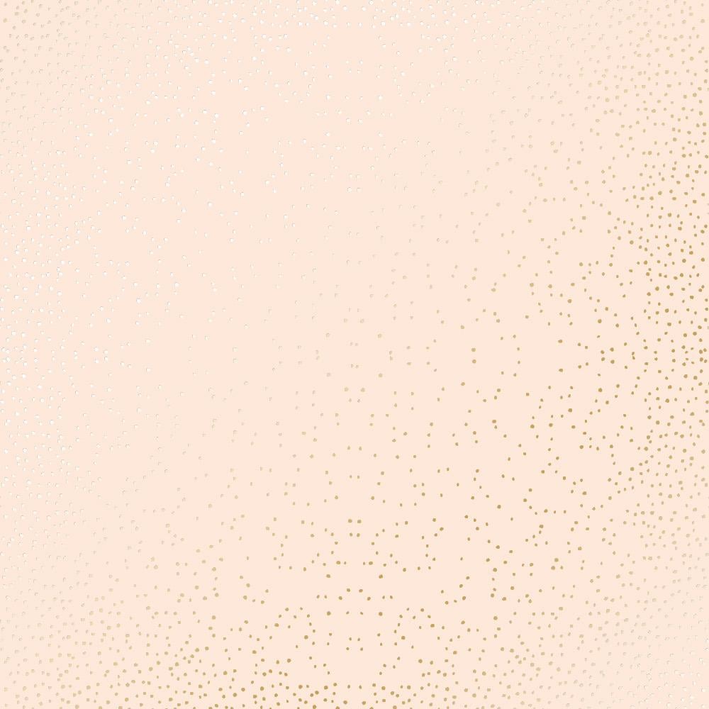 Лист бумаги односторонний Golden Mini Drops с фольгированием 30,5х30,5 см Beige