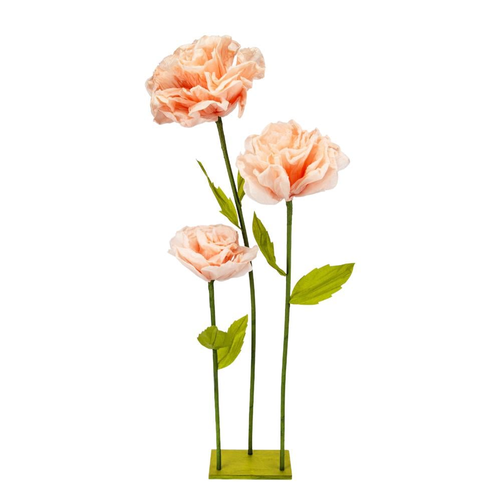 Искусственные цветы крупные ростовые на стойке 155 см Пудровый (2030-004)