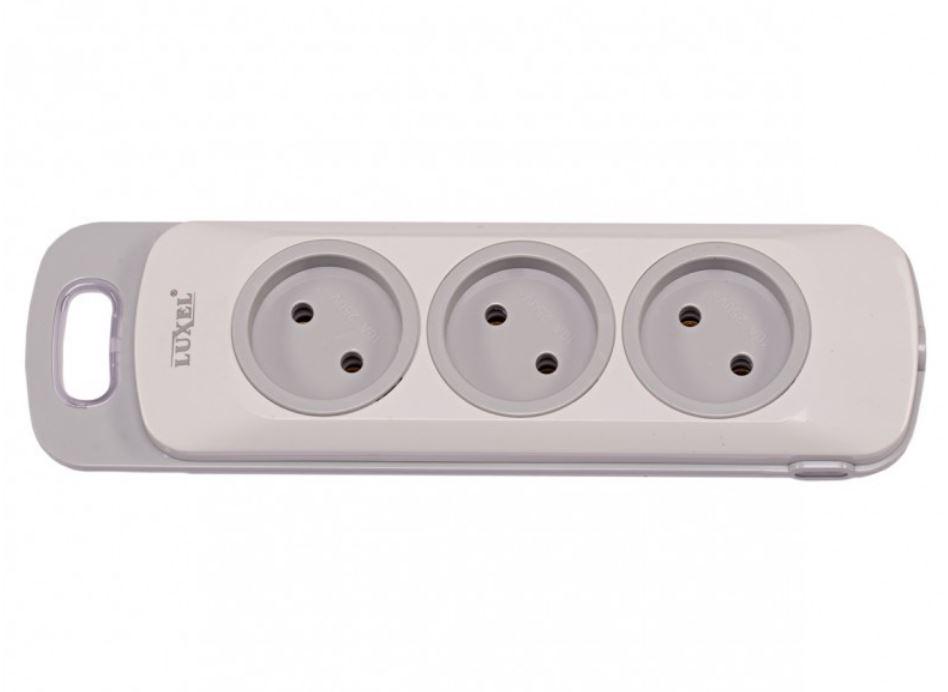 Колодка Luxel Nota 3 розетки без заземления (4121)