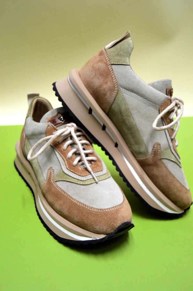 Кросівки жіночі Aquamarin замшеві р. 36 Бежево-зелений (94100550236) - фото 2 Кросівки жіночі Aquamarin замшеві р. 36 Бежево-зелений (94100550236) - фото 2