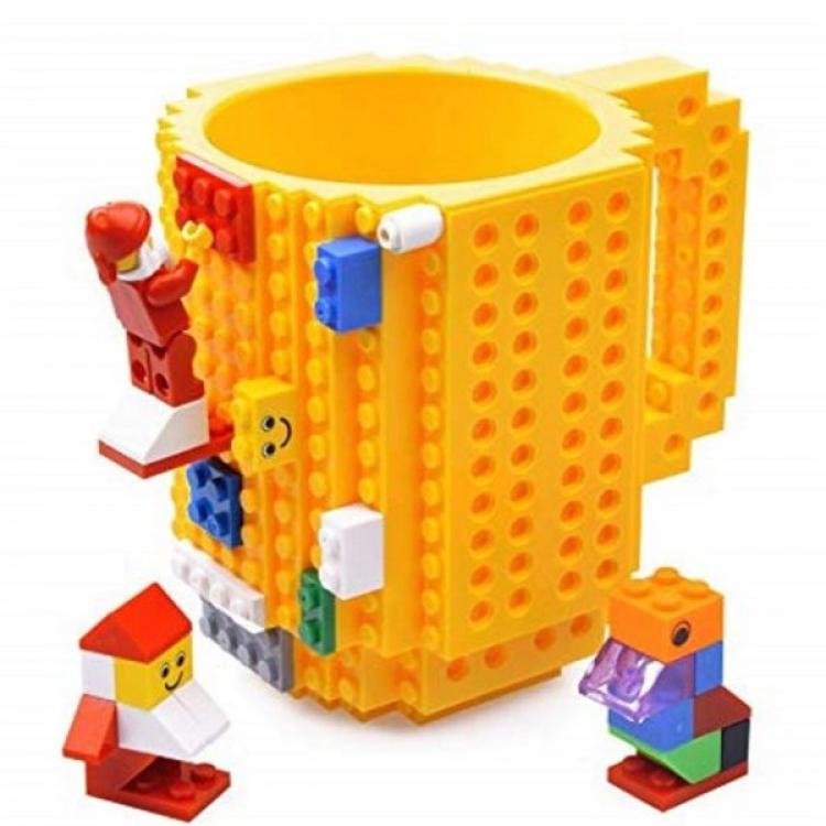 Кружка Lego брендовая 350 мл Yellow