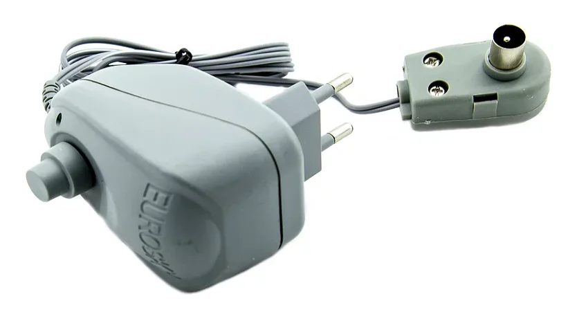 Блок питания Eurosky для антенн с регулировкой напряжения 2-12 V 100 mA Серый (00165)