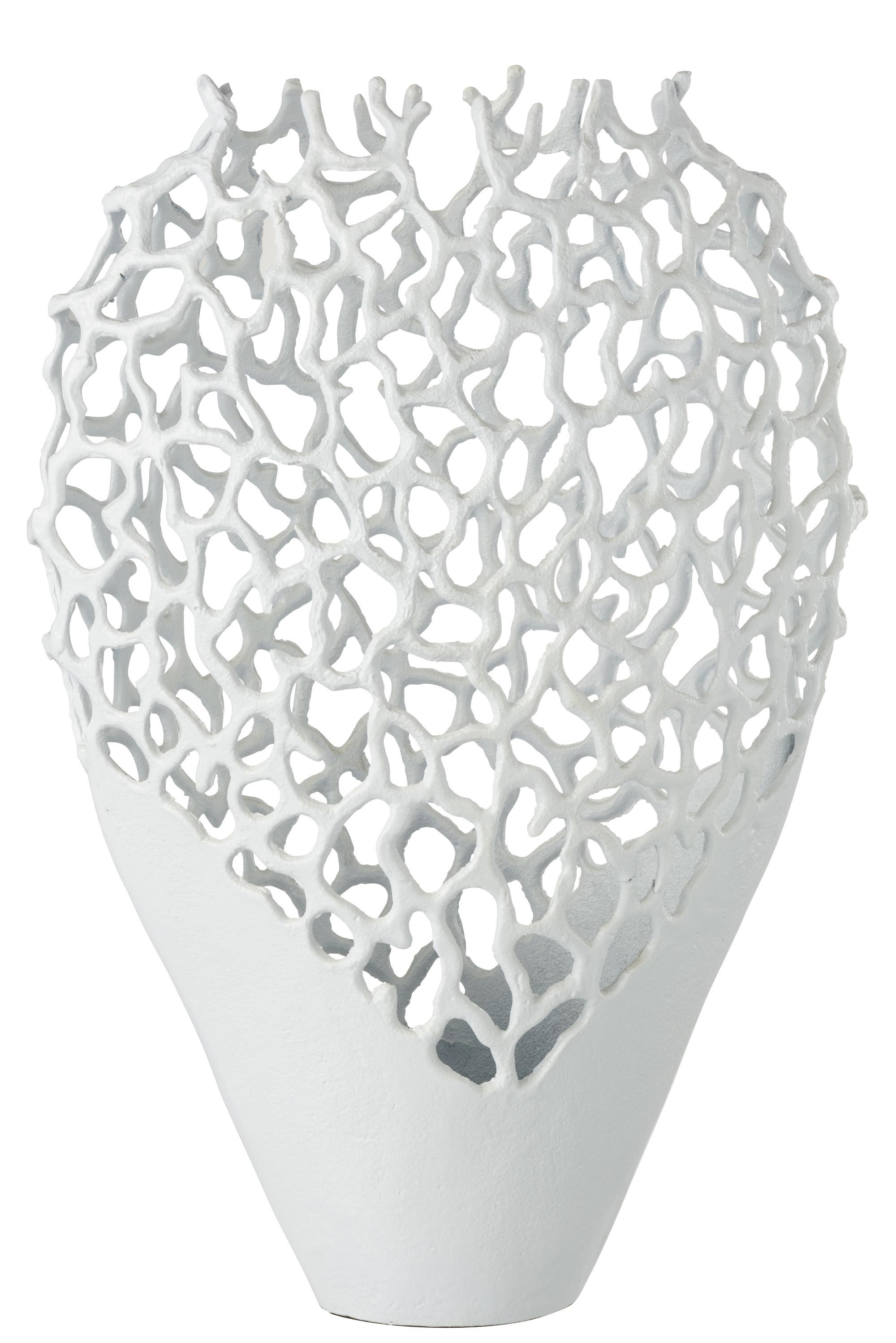 Ваза коралл J-LINE металлическая 51 см Белый Ваза коралл J-LINE металлическая 51 см Белый