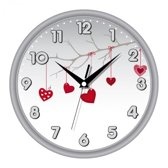 Часы настенные UTA Classic День Святого Валентина 30x30 см Grey (118444)