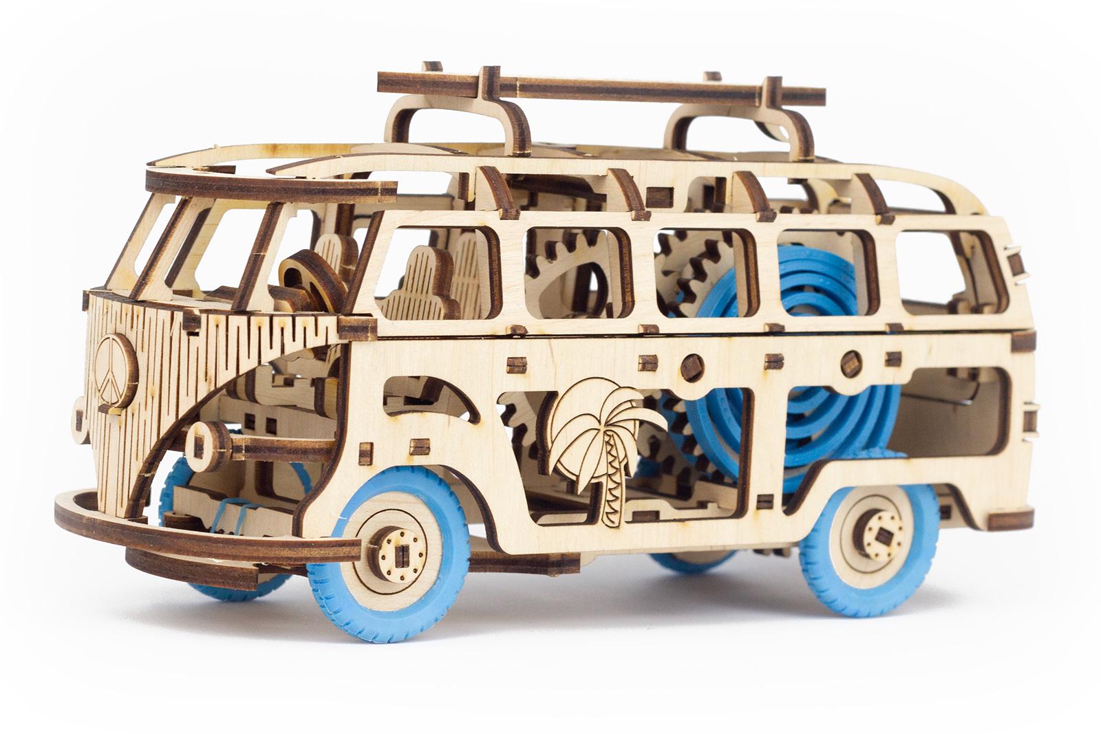 Конструктор механічний 3D Time for Machine Dream van автомобіль Блакитний (T4M380301BL)