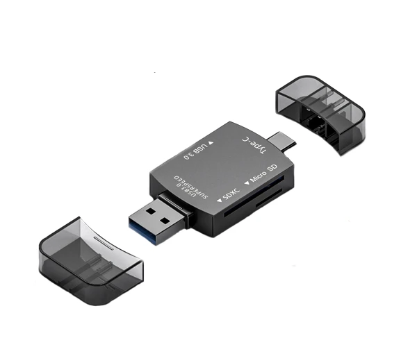 Переходник Otg CR036C 2USB/Type-C/Micro SD/SDXC Переходник Otg CR036C 2USB/Type-C/Micro SD/SDXC