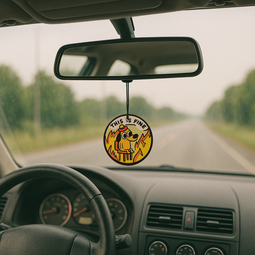 Ароматизатор в авто This is fine (2622776153)