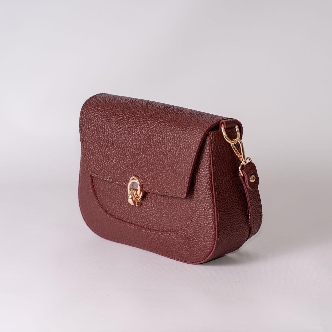 Сумка женская кросс-боди XENIA № 44-24 из эко-кожи Бордовый - фото 3