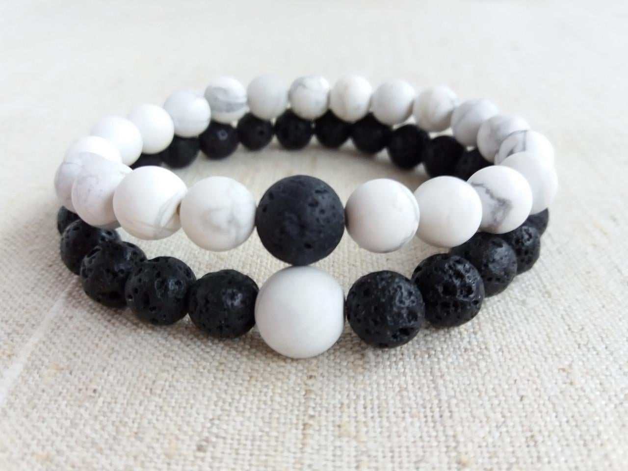 Набор браслетов Лава/Говлит d 8 мм (1190051214)