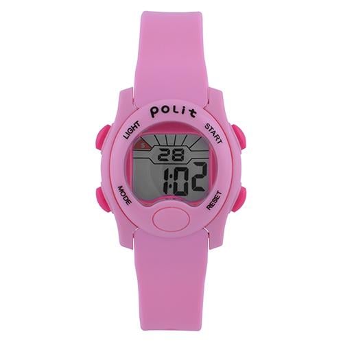 Наручные часы детские Polit 692 water resist пластик-силикон, ремешок 135-190 мм Pink (27676360)