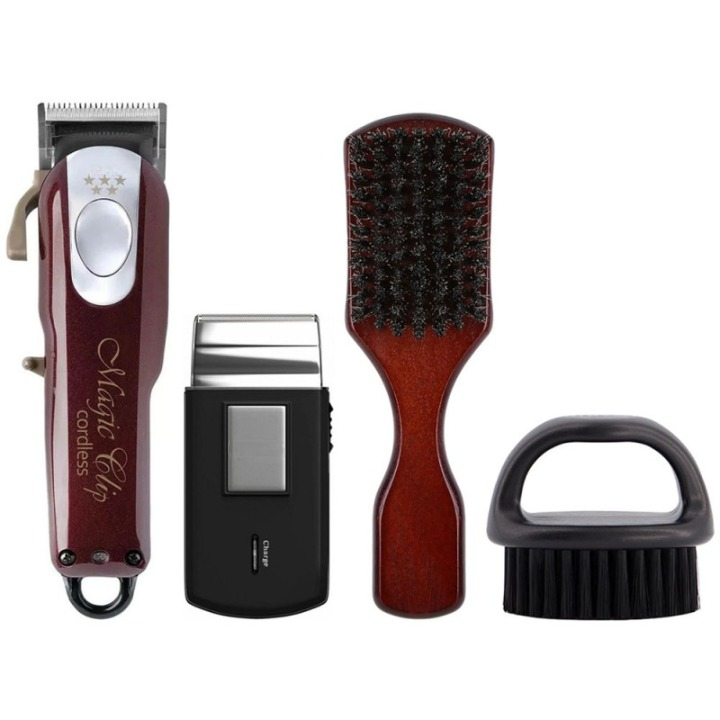 Набор для стрижения и бритья Combo Magic Clip&Travel Shaver Бордовый