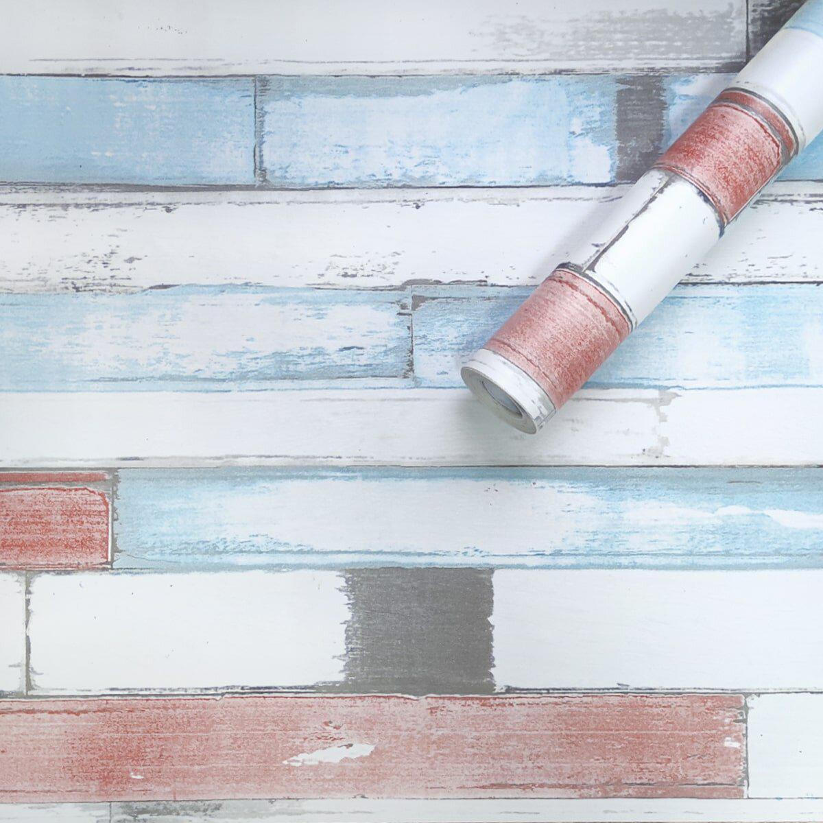 Самоклеящаяся пленка Дерево 0,45х10 м х 0,07 мм Голубой (SW-00001264)