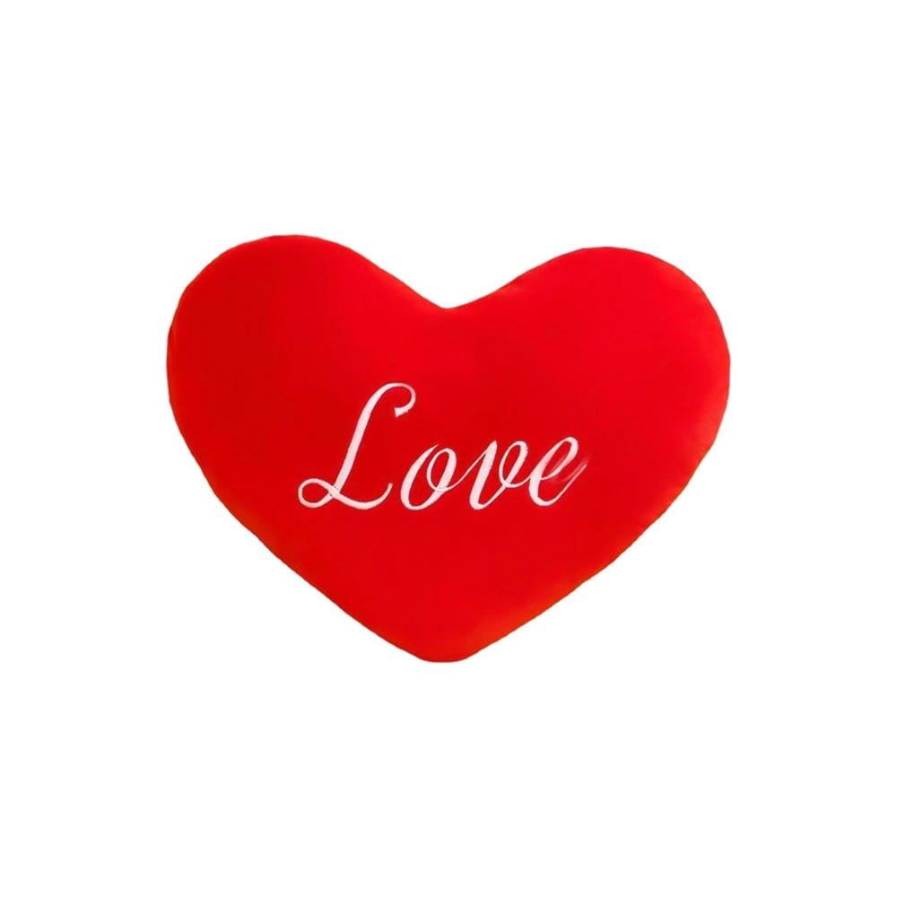 Мягкая декоративная игрушка в форме сердца с надписью Love (TA0189)