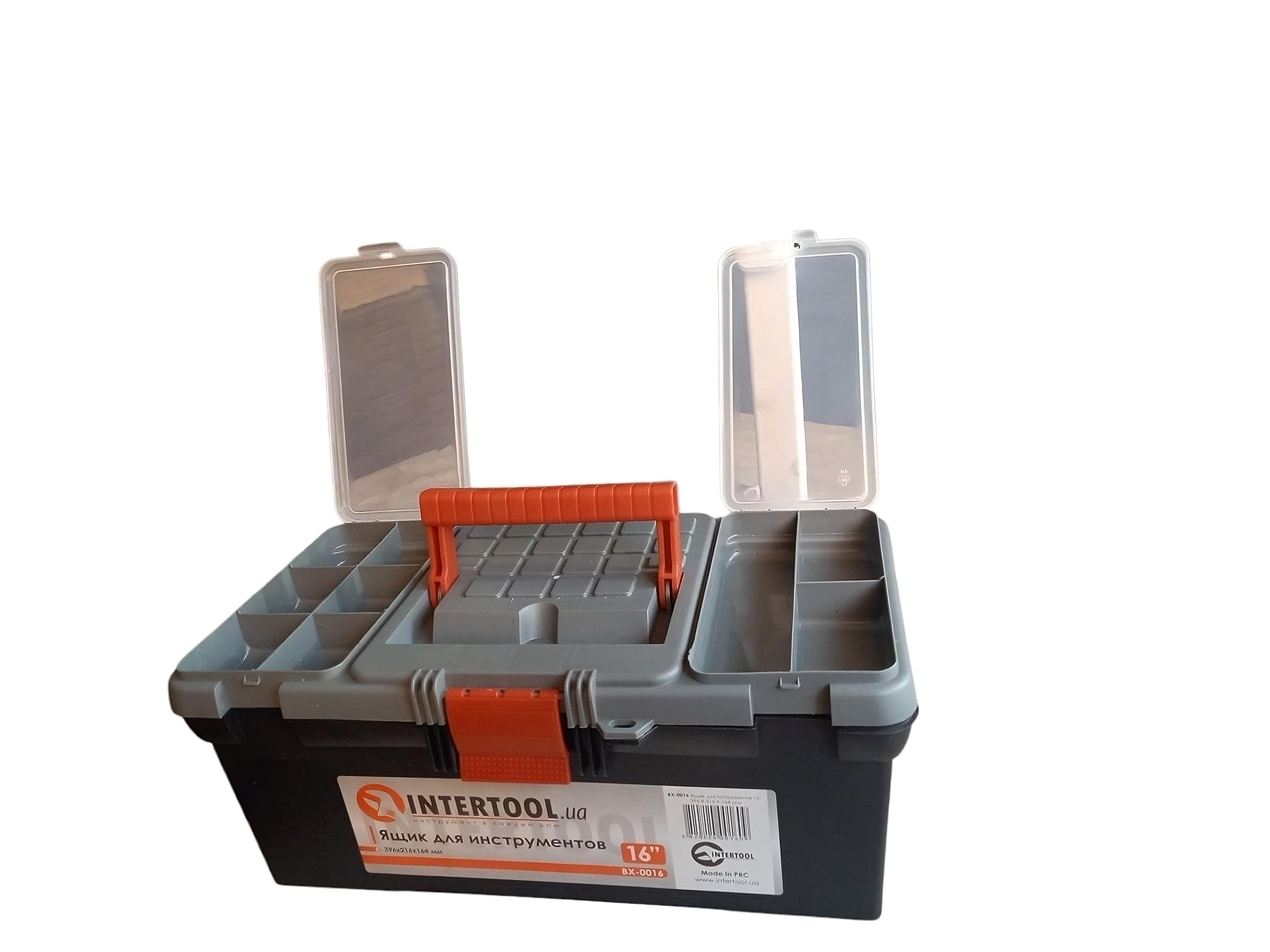 Ящик для инструментов Intertool BX-0016 16" 396х216х164 мм (26447230) - фото 2