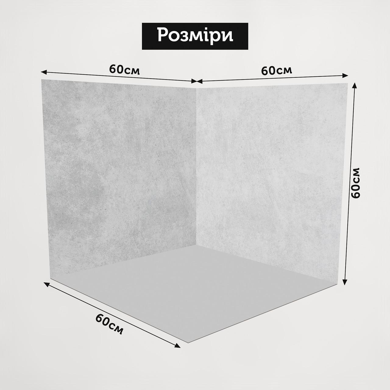 Фотофон вініловий кутовий 120x120 см Frontlit 450 г/м2 №58013 - фото 5