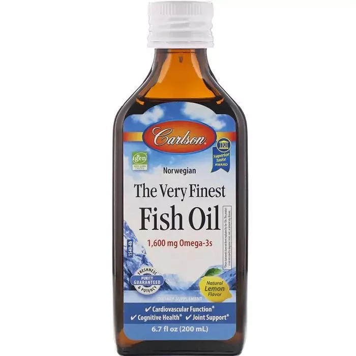 Рыбий жир The Very Finest Fish Oil Lemon норвежская серия вкус лимона 200 мл (CL1540)