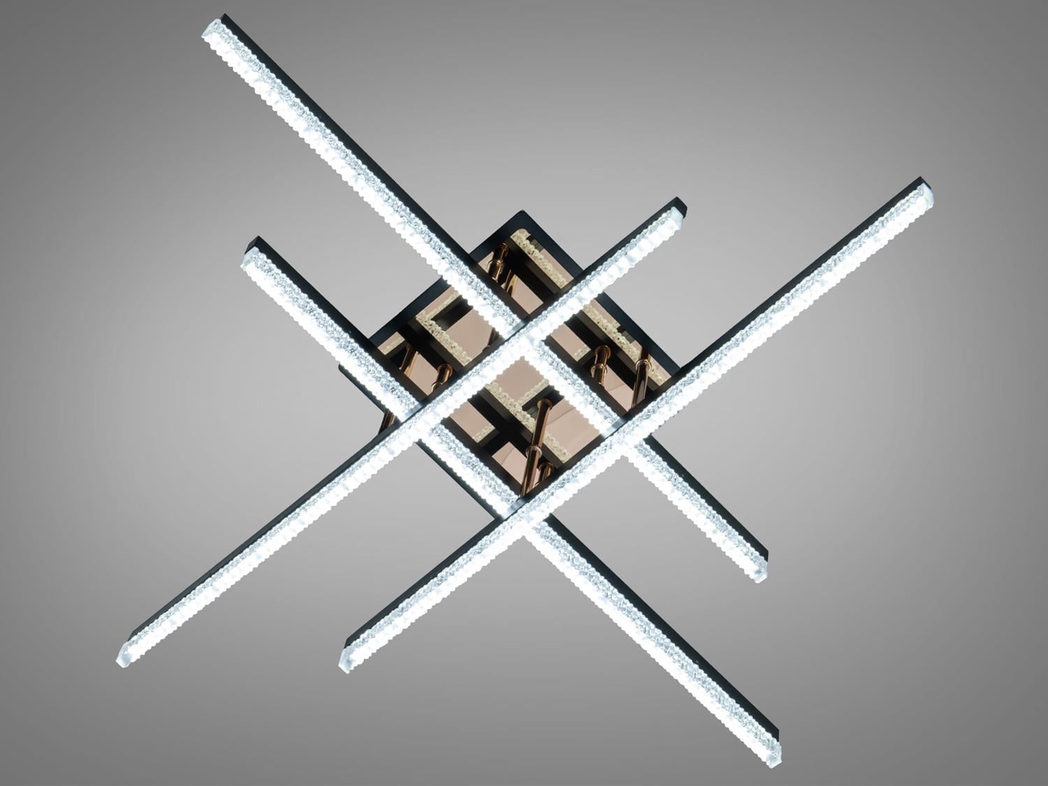 Люстра стельова світлодіодна 60Вт Чорний (SX1010/4BK)