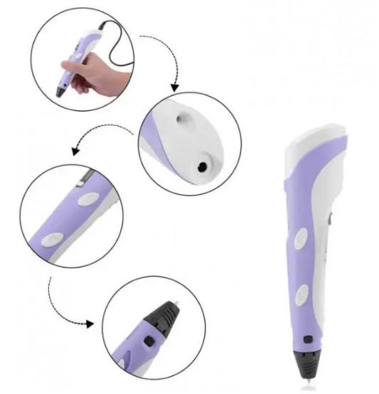 Комплект детский STN-28 наушники с кошачьими ушками/3D-ручка для рисования/пластик 150 м Разноцветный/Фиолетовый - фото 9 Комплект детский STN-28 наушники с кошачьими ушками/3D-ручка для рисования/пластик 150 м Разноцветный/Фиолетовый - фото 9