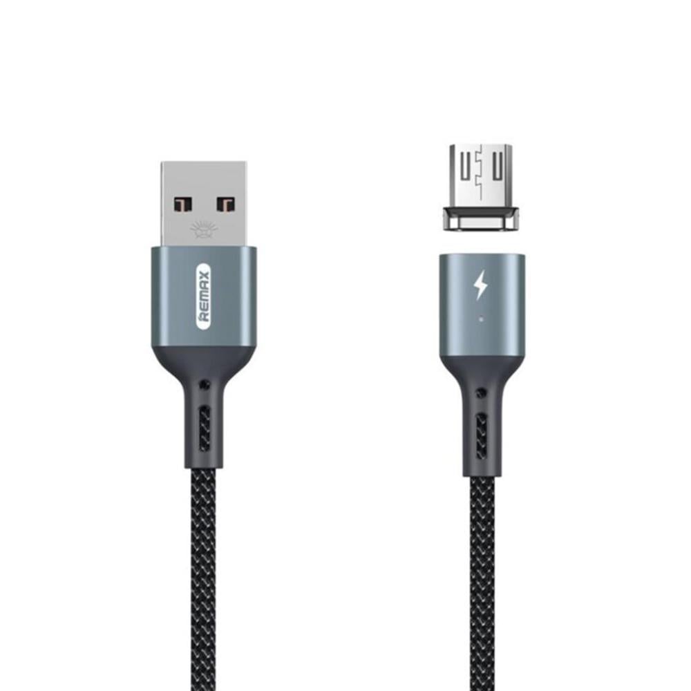 Кабель Remax RC-156m USB МicroUSB Cigan Magnet 3,0 A 1 м Черный (6954851230649)