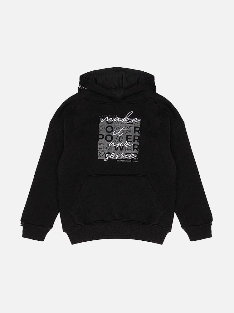 Худи для мальчика ЦБ-00228522 134 см Черный (28575598)