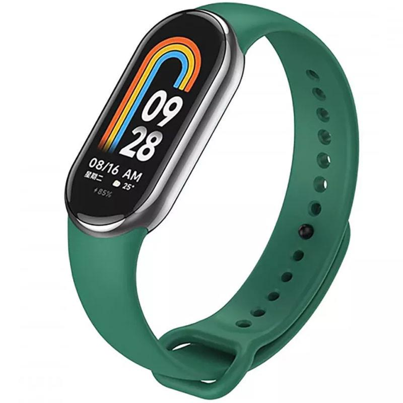 Ремінець силіконовий для Xiaomi Mi Band 8 Зелений/Dark green (00000065484_21)