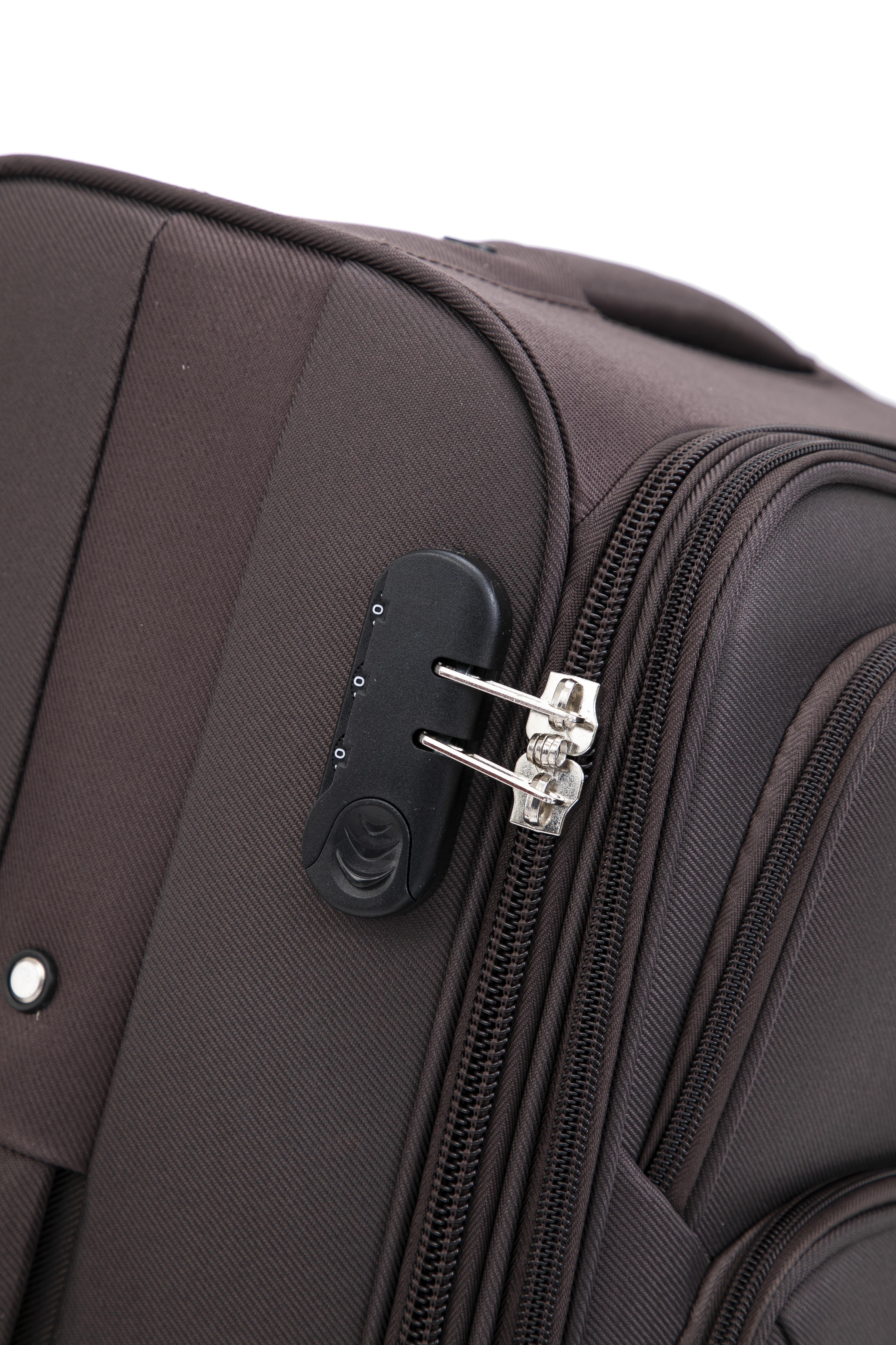 Чемодан Bonro Tourist 4 колеса невеликий Коричневий (2181) - фото 11